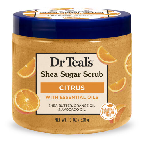 Shea Sugar Scrub with Citrus, Vitamin C, & Essential Oils