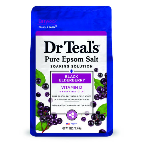 Dr. Teal's Black Elderberry Pure Epsom Salt Soak with Essential Oils