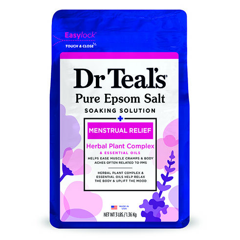Menstrual Relief Pure Epsom Salt Soak with Herbal Plant Complex