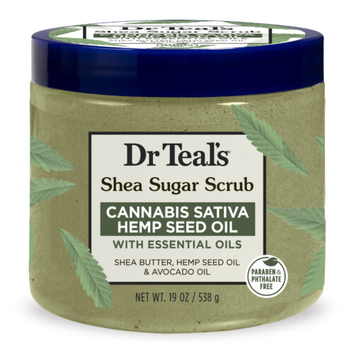 Shea Sugar Scrub with Cannabis Sativa Hemp Seed Oil & Essential Oils