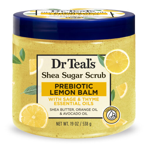 Shea Sugar Scrub with Prebiotic Lemon Balm & Essential Oils
