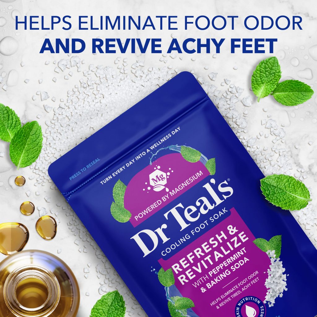 helps eliminate foot odor and revive achy feet