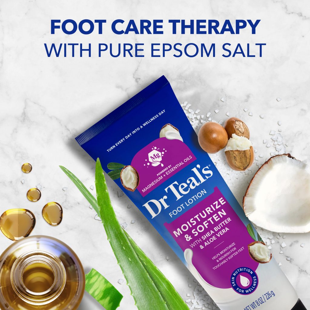 foot care therapy with pure epsom salt