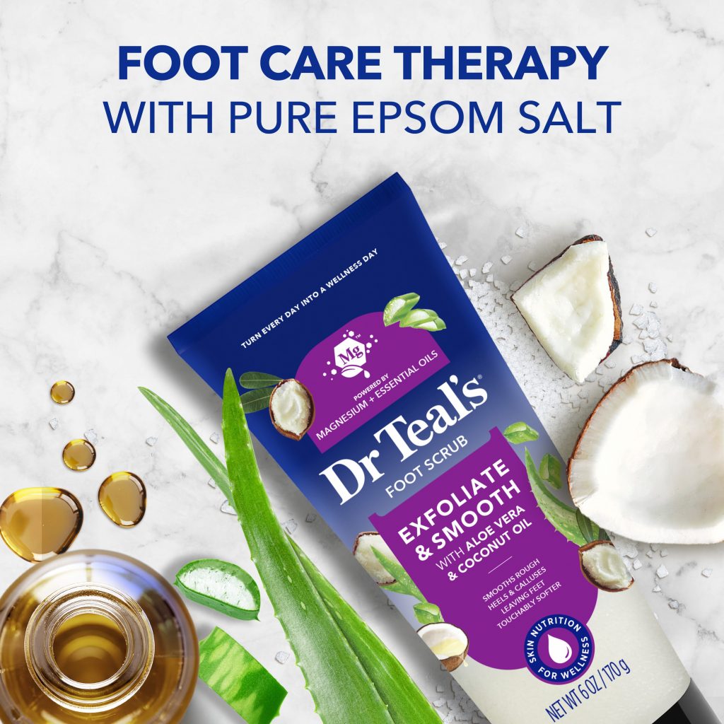 foot care therapy with pure epsom salt