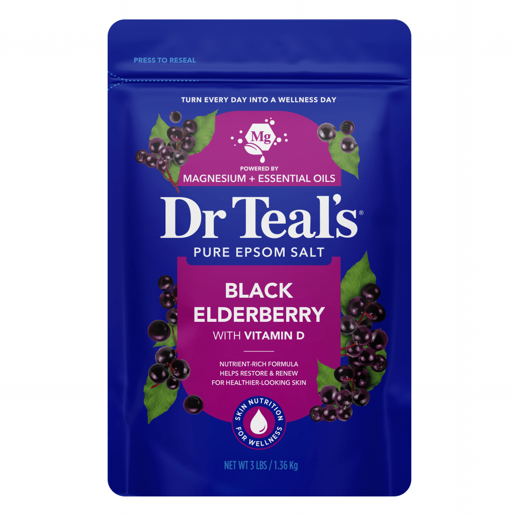 black elderberry with vitamin d pure epsom salt 3 lb resealable bag