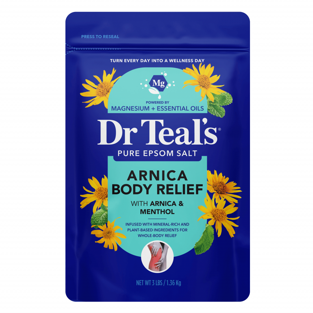 arnica body relief with arnica & menthol pure epsom salt 3 lb resealable bag