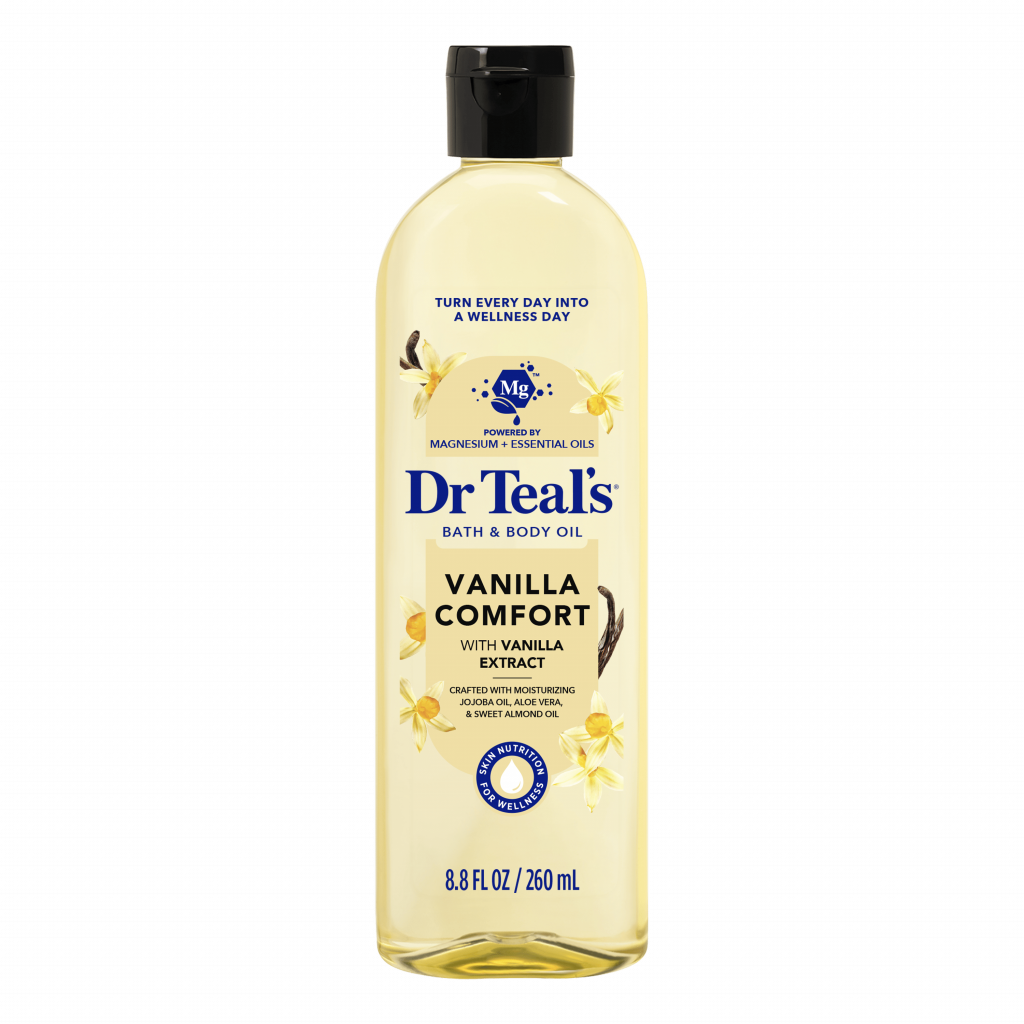 vanilla comfort with vanilla extract bath & body oil 8.8 fl oz bottle