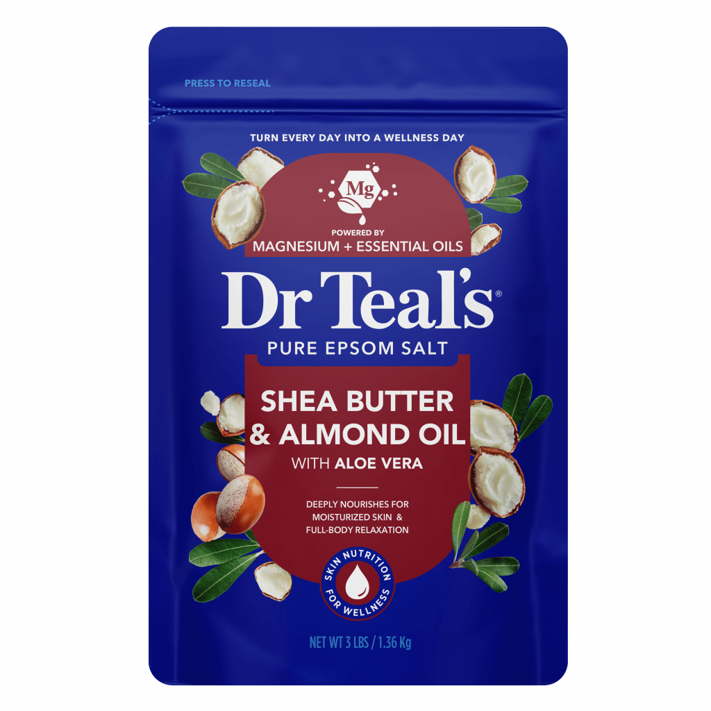 shea butter & almond oil with aloe vera pure epsom salt 3 lb resealable bag