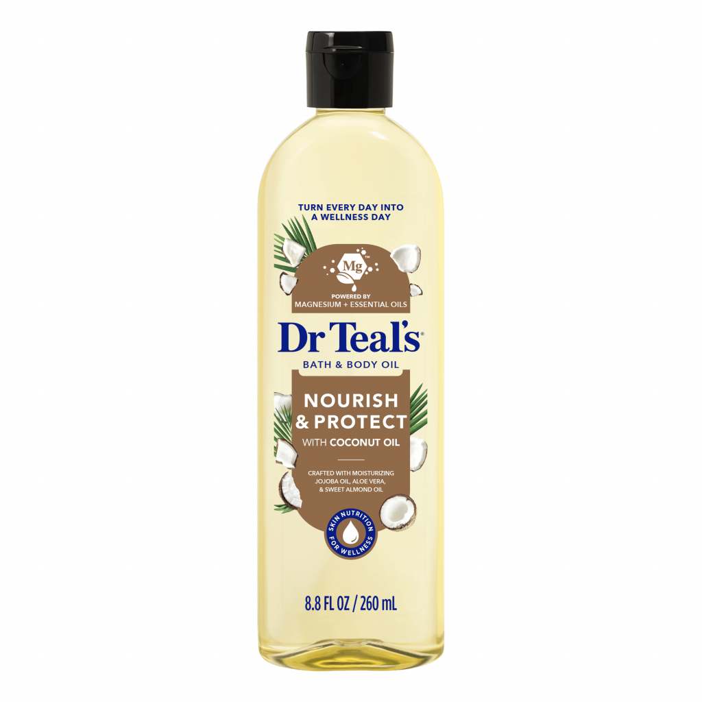 nourish & protect with coconut oil bath & body oil 8.8 fl oz bottle
