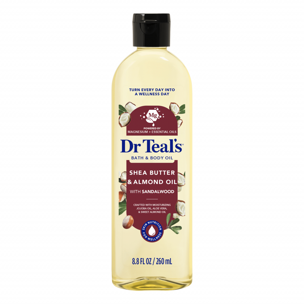 shea butter & almond oil with sandalwood bath & body oil 8.8 fl oz bottle